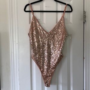 Sparkly tank top bodysuit